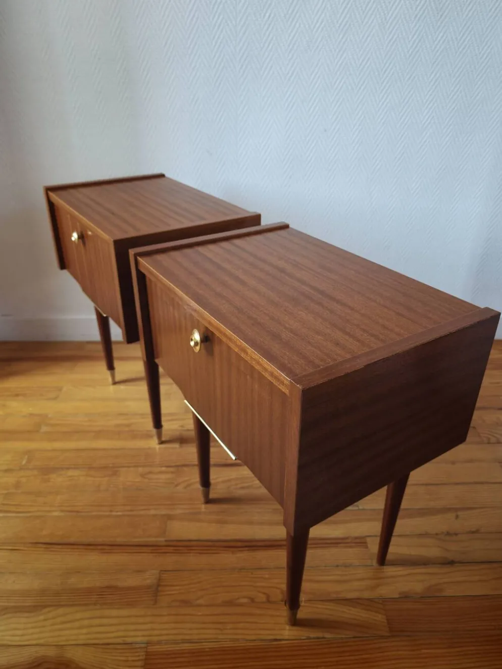 Paire de tables de chevet Mid-Century