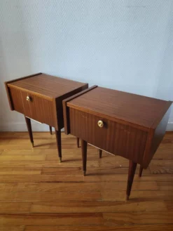 Paire de tables de chevet Mid-Century