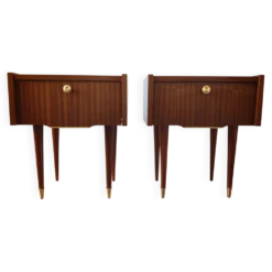 Paire de tables de chevet Mid-Century