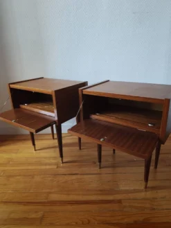 Paire de tables de chevet Mid-Century