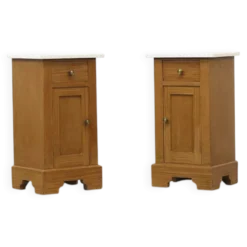 Paire de tables de chevet rustiques (ensemble)