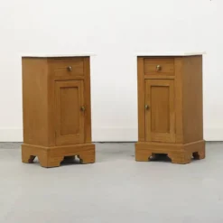 Paire de tables de chevet rustiques (ensemble)