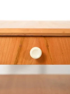 Paire de tables de chevet scandinaves vintage en hêtre