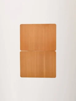 Paire de tables de chevet scandinaves vintage en hêtre