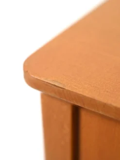 Paire de tables de chevet scandinaves vintage en hêtre