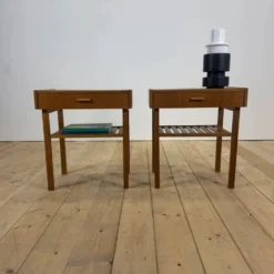 Paire de tables de chevet suédoises en teck, 1960