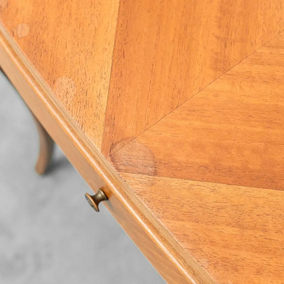 Paire de tables de chevet vintage en bois, de style moderniste des années 1950