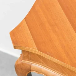 Paire de tables de chevet vintage en bois, de style moderniste des années 1950