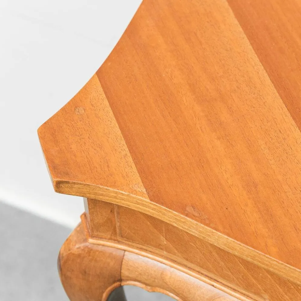 Paire de tables de chevet vintage en bois, de style moderniste des années 1950