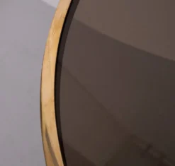 paire de tables demi-lune en laiton Maison Jansen France années 1970