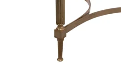 paire de tables demi-lune en laiton Maison Jansen France années 1970