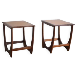 Paire de tables de nuit /d’appoint par G-Plan