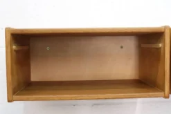 Paire de tables de nuit flottantes vintage en chêne design danois années 1970 scandinave