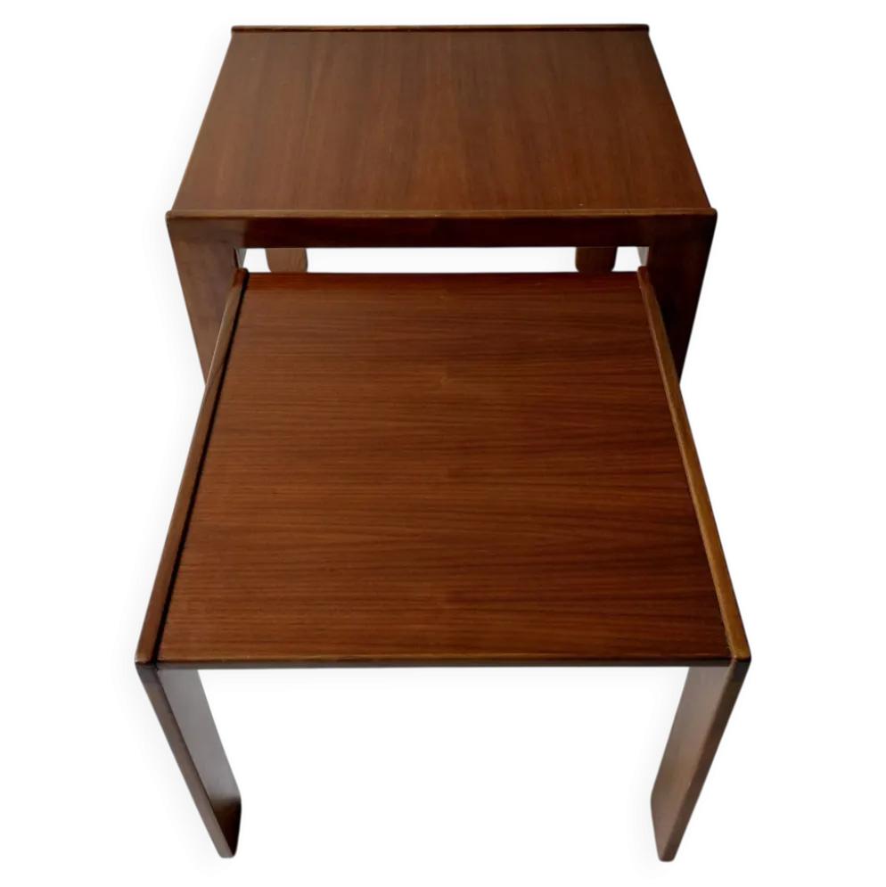 Paire de tables gigognes modèle 777 – Afra & Tobia Scarpa pour Cassina