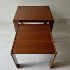 Paire de tables gigognes modèle 777 – Afra & Tobia Scarpa pour Cassina