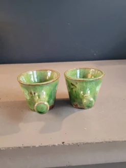 Paire de tasses à café en céramique