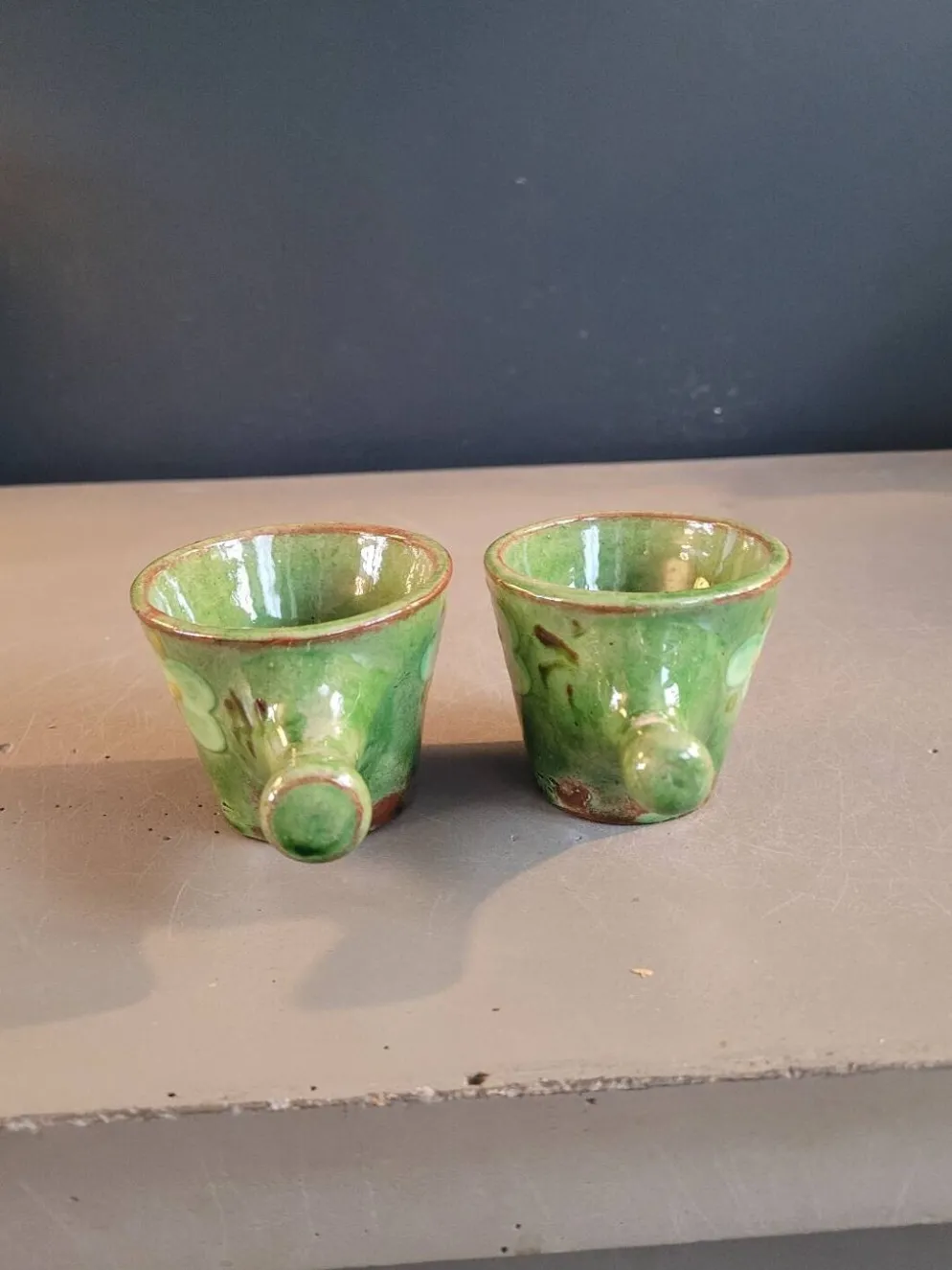 Paire de tasses à café en céramique