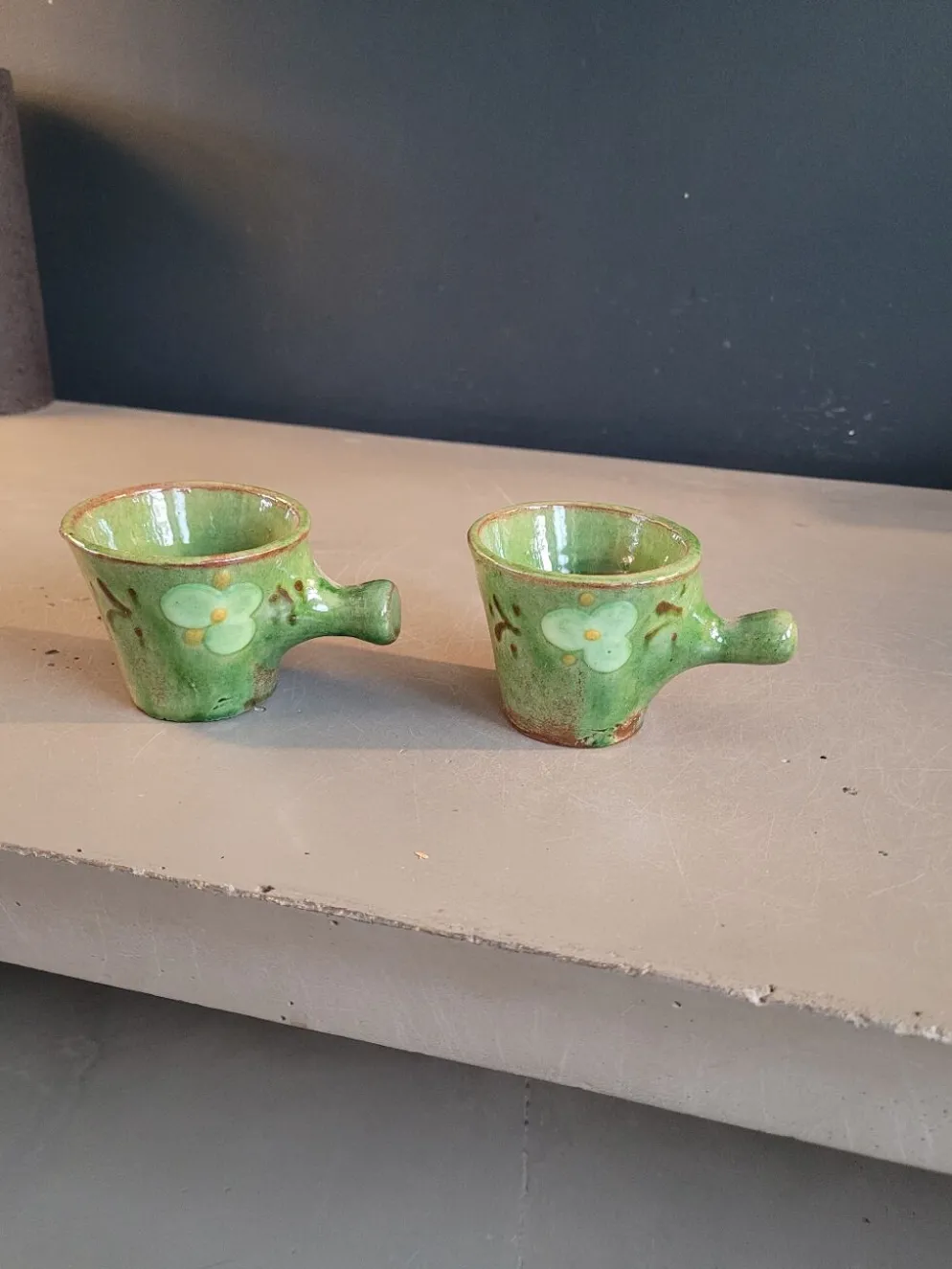 Paire de tasses à café en céramique