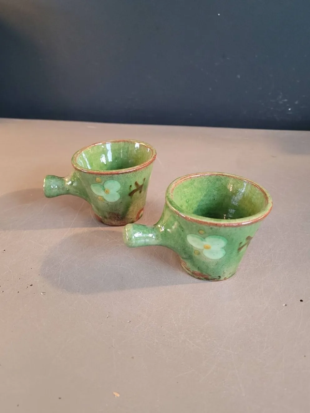 Paire de tasses à café en céramique