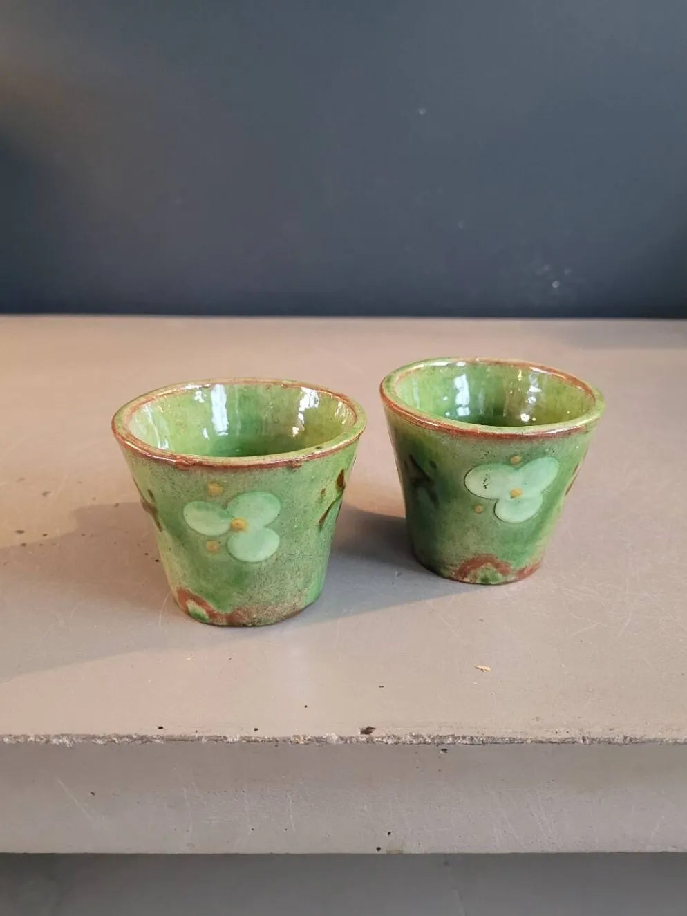 Paire de tasses à café en céramique