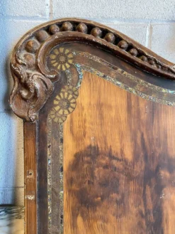 Paire de têtes de lit Art Nouveau en fonte, Italie vers 1900