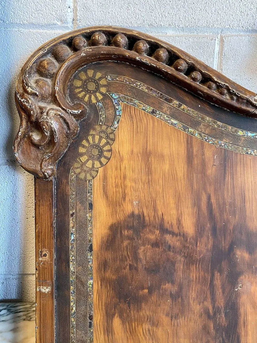 Paire de têtes de lit Art Nouveau en fonte, Italie vers 1900