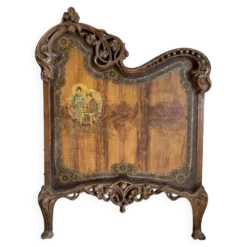 Paire de têtes de lit Art Nouveau en fonte, Italie vers 1900