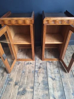 Paire de vitrines art déco, meubles anciens