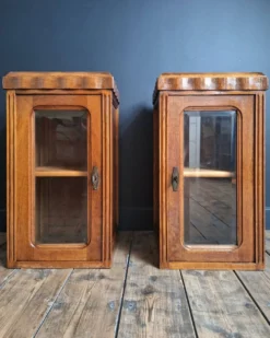 Paire de vitrines art déco, meubles anciens