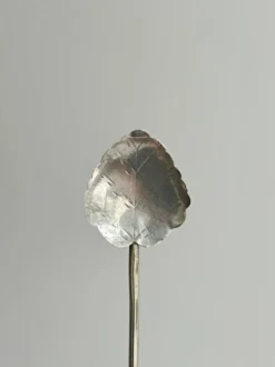 Paire mélangeurs feuille argentée vintage