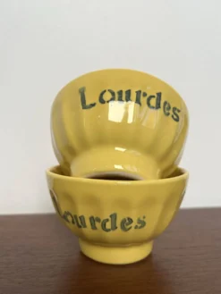 Paire petits bols facettes anciens « Lourdes »