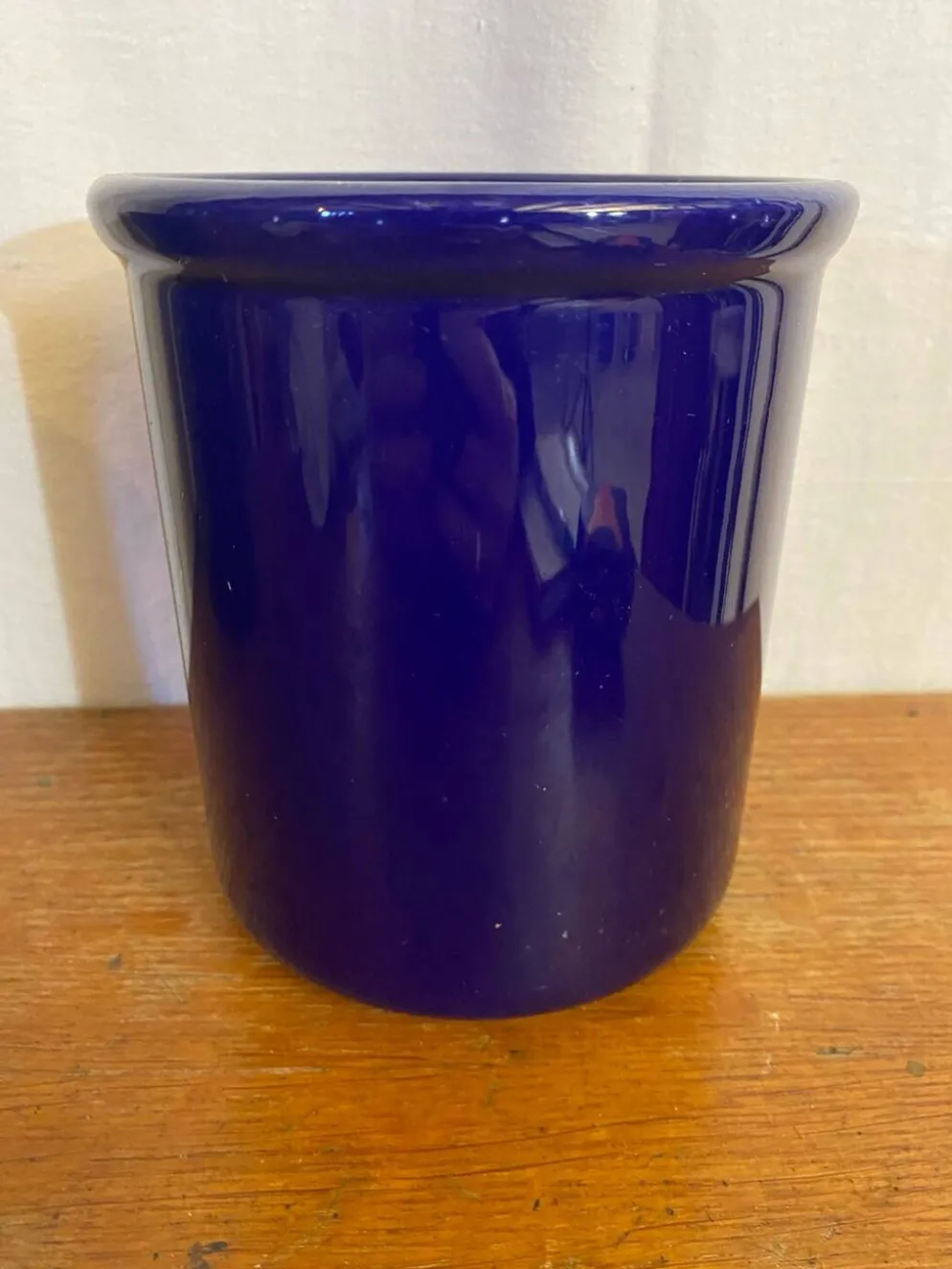 Paire rafraîchissoir emile henry céramique bleu art de la table vintag