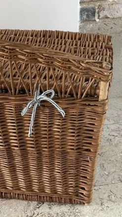 Panier COFFRE Rotin VINTAGE