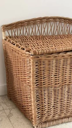 Panier COFFRE Rotin VINTAGE