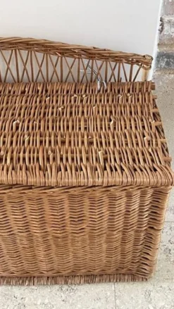 Panier COFFRE Rotin VINTAGE