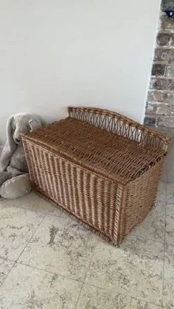 Panier COFFRE Rotin VINTAGE