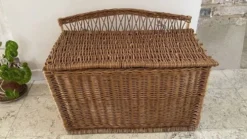 Panier COFFRE Rotin VINTAGE