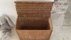 Panier COFFRE Rotin VINTAGE