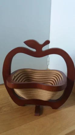 Panier corbeille à fruits pliable en forme de pomme