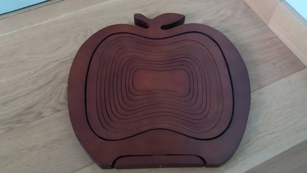 Panier corbeille à fruits pliable en forme de pomme