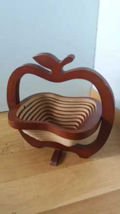 Panier corbeille à fruits pliable en forme de pomme