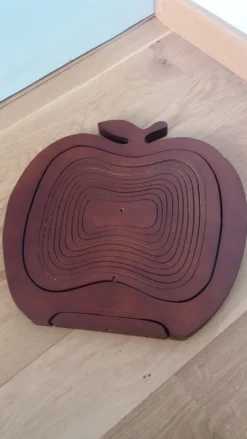 Panier corbeille à fruits pliable en forme de pomme