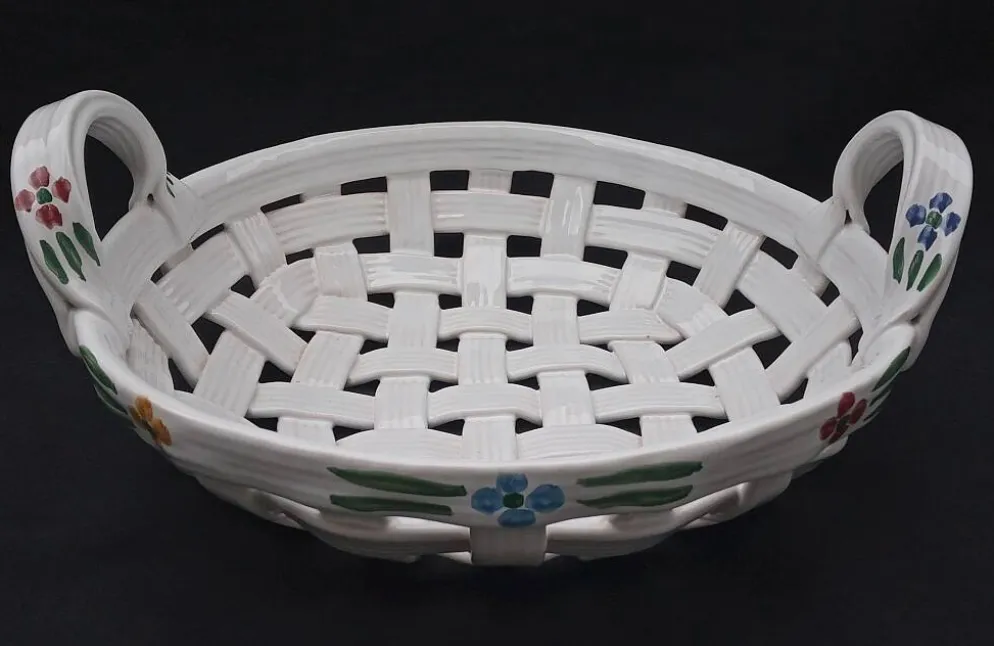 Panier en céramique fait main en Italie