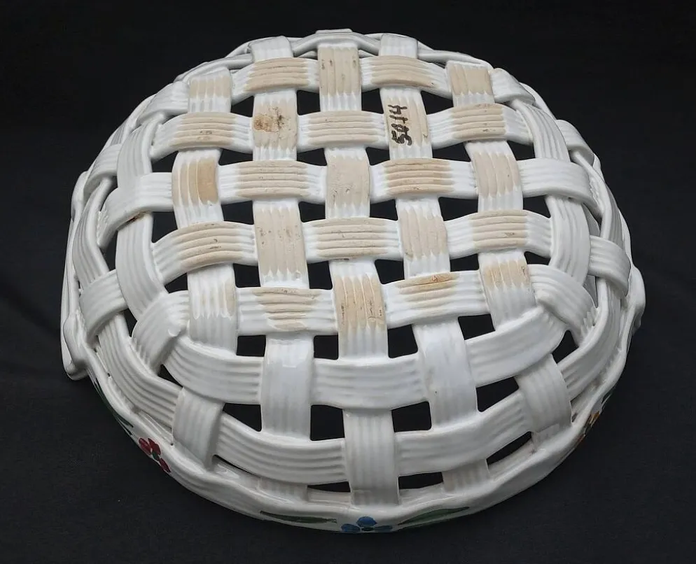 Panier en céramique fait main en Italie