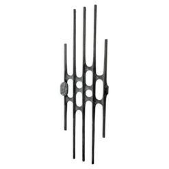 Panneau de porte brutaliste en aluminium moulé, années 1960