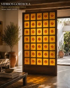 Panneau séparatif Gordiola en verre soufflé, Majorque, années 1970