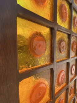 Panneau séparatif Gordiola en verre soufflé, Majorque, années 1970
