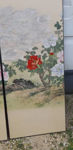 3 panneaux coulissants en imprimé sur papier