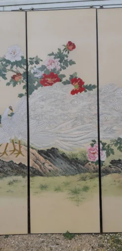 3 panneaux coulissants en imprimé sur papier