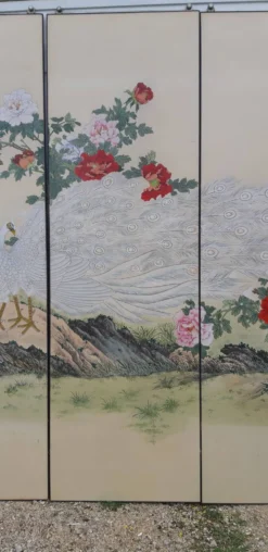 3 panneaux coulissants en imprimé sur papier